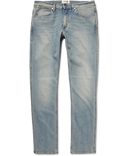 Acne Studios（アクネストゥディオズ）の「Acne Studios Max Slim-Fit Washed-Denim Jeans（デニムパンツ・メンズ・Blue・28W 32L/32W 32L/33W 32L/34W 32L/32W 34L）」の2枚目の写真