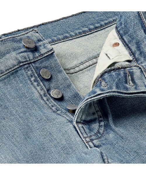 Nudie Jeans（ヌーディージーンズ）の「Nudie Jeans Grim Tim Skinny-Fit Washed Organic Stretch-Denim Jeans（デニムパンツ・メンズ・Blue・28W 32L/30W 32L/31W 32L/32W 32L/33W 32L/34W 32L/36W 32L/32W 34L/33W 34L/34W 34L/36W 34L/38W 34L）」の4枚目の写真