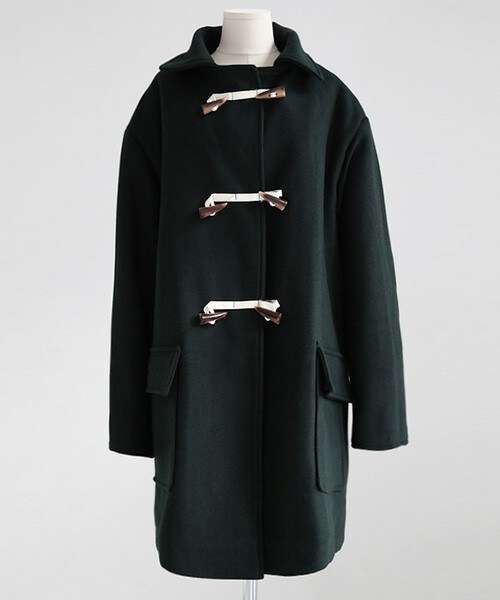 DHOLIC（ディーホリック）の「ダブルトグルウールコート（その他アウター・レディース・ネイビー/ディープグリーン/キャメル・FREE）」の3枚目の写真