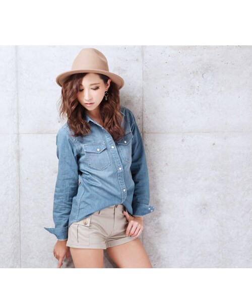 MOERY（モエリー）の「ベルト中折れハット（ハット・レディース・ベージュ/ブラウン/グレー/ブラック/キャメル・FREE）」の9枚目の写真