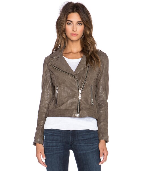 DOMA（ドマ）の「DOMA Moto Jacket（ライダースジャケット・レディース・Brown・M）」の2枚目の写真