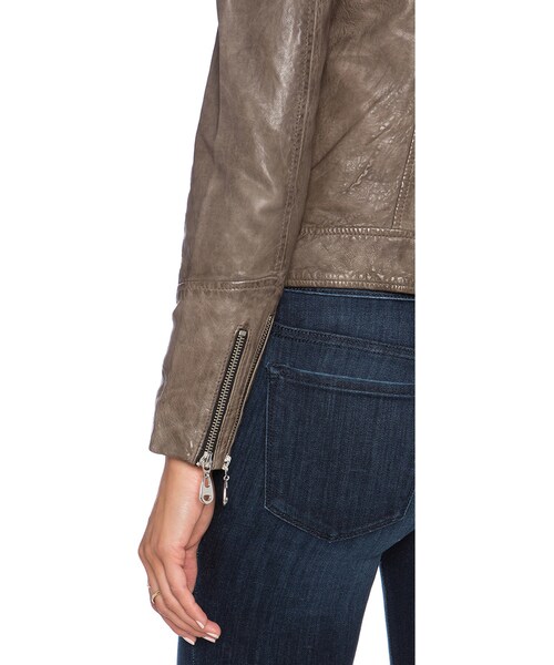 DOMA（ドマ）の「DOMA Moto Jacket（ライダースジャケット・レディース・Brown・M）」の4枚目の写真