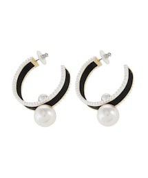 PAMEO POSE | PEARL HOOP EARRING(ピアス（両耳用）)