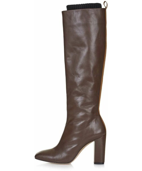 Unique Leather high leg boots 