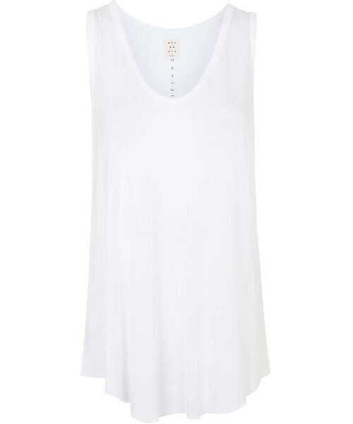 TOPSHOP(トップショップ)の「Who we are Tail scoop tank top(Tシャツ/カットソー・レディース・White・XS/S/M/L)」の1枚目の写真