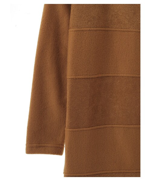 SEVENDAYS=SUNDAY（セブンデイズサンデイ）の「・切替ボーダーワンピース（ワンピース/ドレス・チャコールグレー/キャメル/ネイビー・M/L）」の7枚目の写真