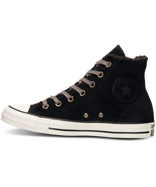 Converse Women's All Star Faux Shearling High Top Platform Sneakers from Finish Line