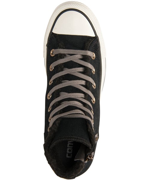 Converse Women's All Star Faux Shearling High Top Platform Sneakers from Finish Line