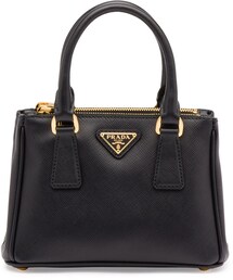 PRADA | Prada Saffiano Lux Micro Tote Bag w/Shoulder Strap, Black (Nero)(ショルダーバッグ)