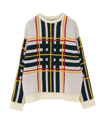 jouetie | チェックニットプルオーバー(トップス)