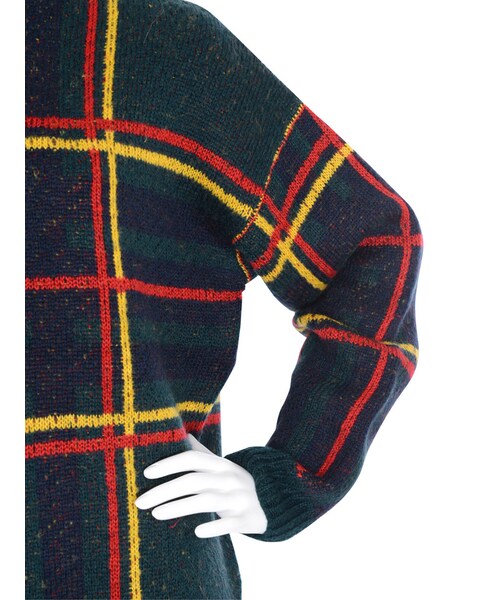 jouetie（ジュエティ）の「チェックニットプルオーバー（トップス・レディース・オフホワイト/レッド/ダークグリーン）」の13枚目の写真