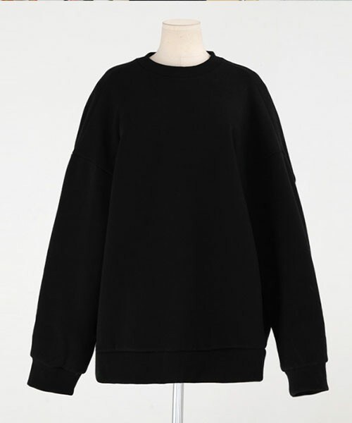 DHOLIC（ディーホリック）の「裏起毛オーバーサイズスウェットプルオーバー（Tシャツ/カットソー・レディース・スカイブルー/グレー/ブラック・FREE）」の2枚目の写真