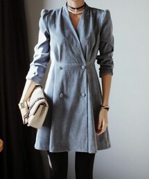 DHOLIC | Vネックラップワンピース(ワンピース)