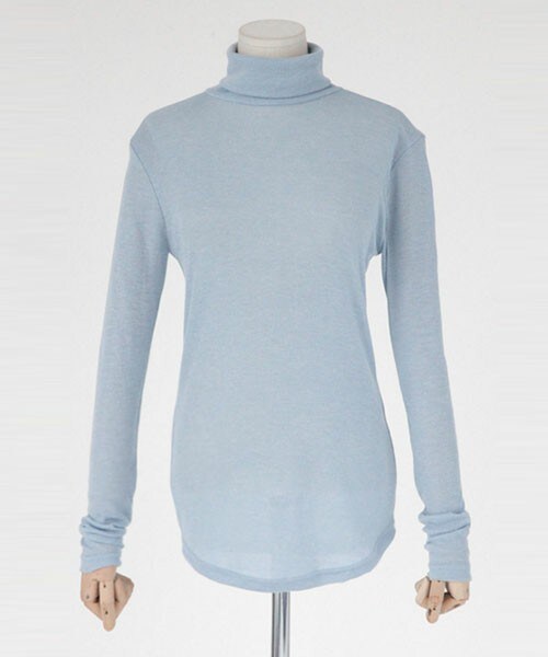 DHOLIC（ディーホリック）の「ベーシックニットプルオーバー（ニット/セーター・レディース・グレー/ディープスカイブルー/ブラック/ブラックグレー/ベージュ/ホワイトアイボリー・FREE）」の6枚目の写真