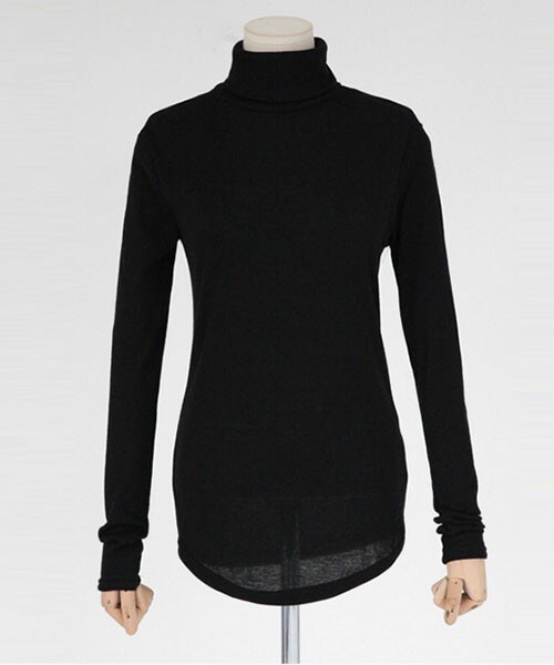 DHOLIC（ディーホリック）の「ベーシックニットプルオーバー（ニット/セーター・レディース・グレー/ディープスカイブルー/ブラック/ブラックグレー/ベージュ/ホワイトアイボリー・FREE）」の3枚目の写真