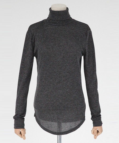 DHOLIC（ディーホリック）の「ベーシックニットプルオーバー（ニット/セーター・レディース・グレー/ディープスカイブルー/ブラック/ブラックグレー/ベージュ/ホワイトアイボリー・FREE）」の4枚目の写真