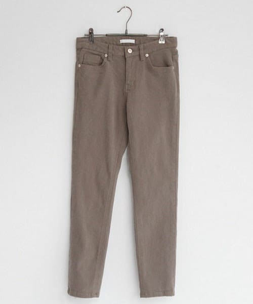 DHOLIC（ディーホリック）の「裏起毛ストレートコットンパンツ（その他パンツ・レディース・クリーム/グレーベージュ/ディープグリーン/ディープブルー/ブラックグレー・S/M/L）」の3枚目の写真