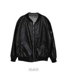 yellow | ベーシックレザーMA-1(スタジャン)