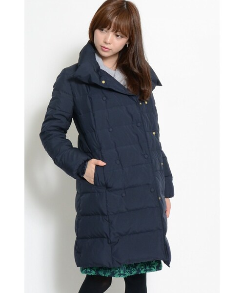 Ecruefil エクリュフィル の スタンドカラーダウンコート ジャケット アウター Wear