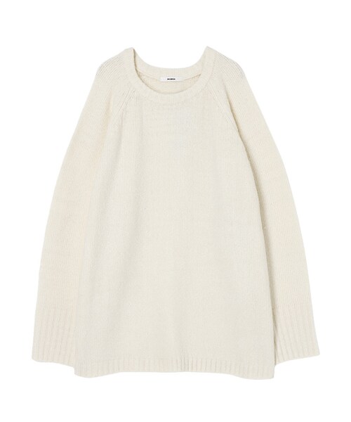 MURUA（ムルーア）の「【FEMININE】ブークレソフトニットプルオーバー（トップス・レディース・ホワイト/グレー・F）」の9枚目の写真