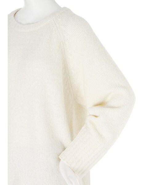MURUA（ムルーア）の「【FEMININE】ブークレソフトニットプルオーバー（トップス・レディース・ホワイト/グレー・F）」の7枚目の写真