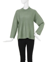 MURUA | 【MODE】Aラインスタンドネックニットプルオーバー(トップス)