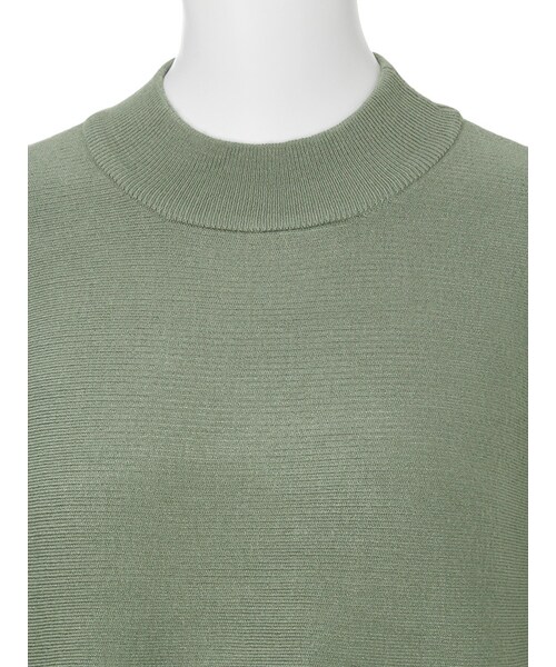 MURUA（ムルーア）の「【MODE】Aラインスタンドネックニットプルオーバー（トップス・レディース・ホワイト/グレー/ピンク/カーキ・F）」の8枚目の写真