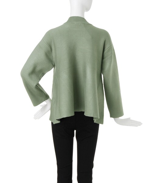 MURUA（ムルーア）の「【MODE】Aラインスタンドネックニットプルオーバー（トップス・レディース・ホワイト/グレー/ピンク/カーキ・F）」の7枚目の写真