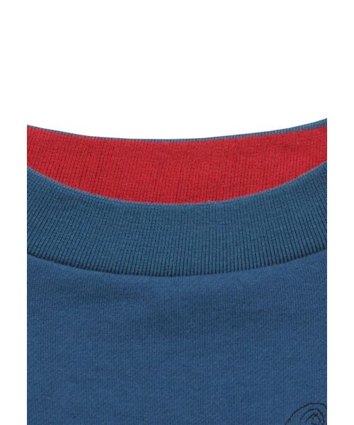 Design Tshirts Store graniph（デザイン　ティーシャツ　ストア　グラニフ）の「ねことねずみ (ビル シャルメッツ ボトル ネック スウェット チュニック)（トップス・レディース・ブルー・Ladies F）」の2枚目の写真