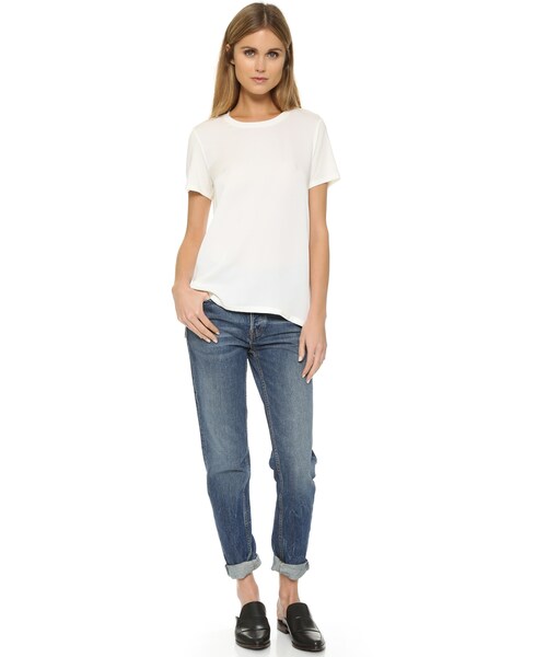 theory(セオリー)の「Theory Apdime Combo Tee(Tシャツ/カットソー・レディース・Blue/White・P/S/M/L)」の10枚目の写真