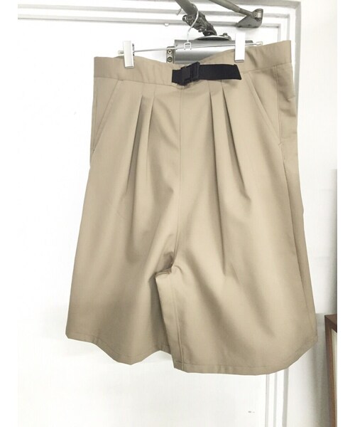 SHUTTLE（シャトル）の「SHUTTLE バギータックパンツ ベージュ（その他パンツ・メンズ・その他）」の2枚目の写真