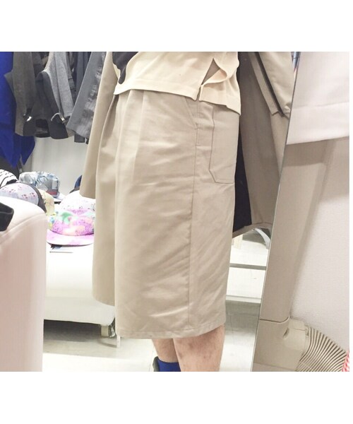 SHUTTLE（シャトル）の「SHUTTLE バギータックパンツ ベージュ（その他パンツ・メンズ・その他）」の4枚目の写真