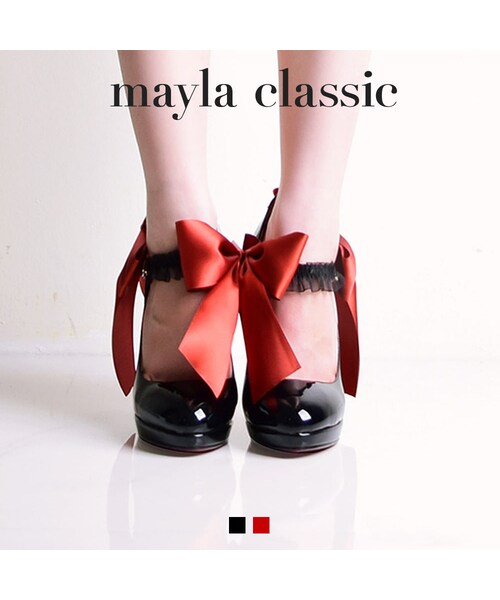 Mayla Classic マイラクラシック の Mayla Classic ペトロチカ 11 5cm リボンパンプス パンプス Wear