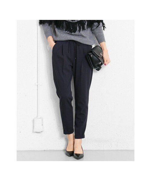 URBAN RESEARCH DOORS(アーバンリサーチドアーズ)の「ストレッチテーパードイージーパンツ(パンツ・レディース・NAVY/CHARCOAL/BLACK・36/38)」の9枚目の写真
