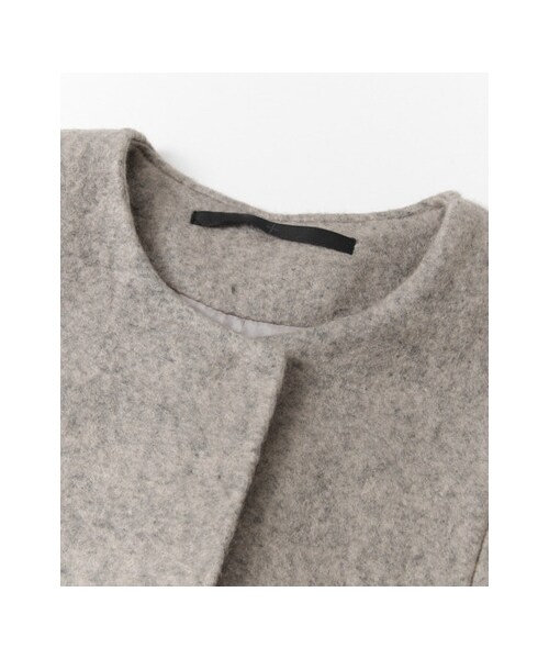 KBF（ケイビーエフ）の「KBF+ カットソーノーカラーコート（ジャケット/アウター・レディース・BEIGE/CAMEL/BLACK・one）」の10枚目の写真