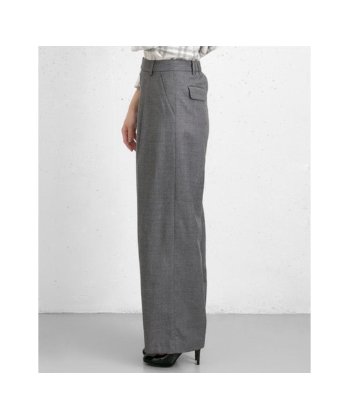 URBAN RESEARCH(アーバンリサーチ)の「ウールタックワイドパンツ(パンツ・レディース・OFF BEIGE/BLACK/GRAY・FREE)」の11枚目の写真