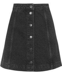 TOPSHOP | Petite black denim skirt(スカート)