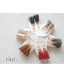 no brand | ＊再再販＊一粒ビジュー＆タッセルキャッチピアス　５color(ピアス（両耳用）)