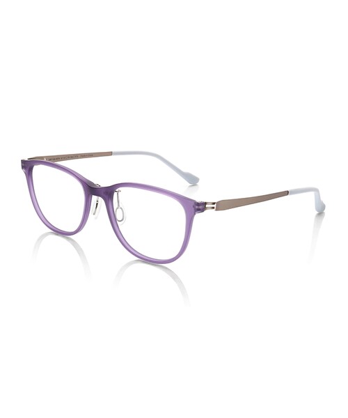 JINS（ジンズ）の「【Combination Airframe】コンビネーション エアフレーム（メガネ・レディース・オレンジピンク/パープル/グレー/ブラウンデミ・51□18-146○37.5 (Mediumのみ)）」の4枚目の写真