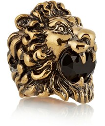 GUCCI | Gucci Gold-Plated Crystal Ring(リング)