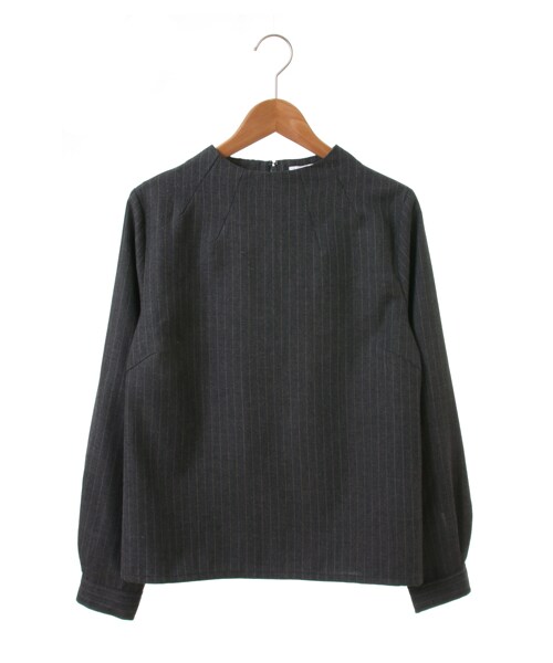 SEVENDAYS=SUNDAY(セブンデイズサンデイ)の「タックボトルネック 長袖ブラウス(トップス・チャコールグレー/ブラック・M/L)」の1枚目の写真