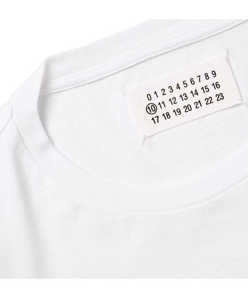 Maison Margiela（メゾンマルジェラ）の「Maison Margiela Painted Cotton-Jersey T-Shirt（Tシャツ/カットソー・メンズ・White・IT 44/IT 46/IT 48/IT 50/IT 52/IT 54）」の4枚目の写真