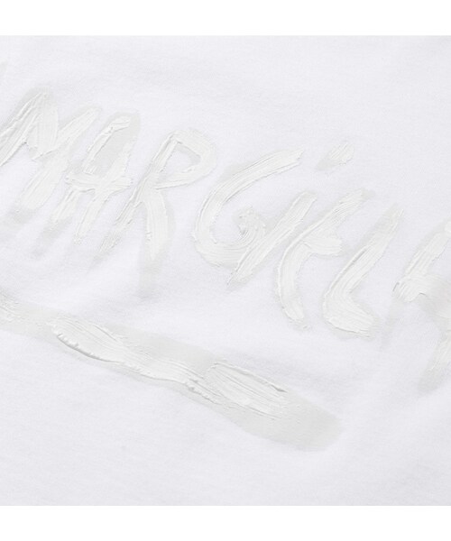 Maison Margiela（メゾンマルジェラ）の「Maison Margiela Painted Cotton-Jersey T-Shirt（Tシャツ/カットソー・メンズ・White・IT 44/IT 46/IT 48/IT 50/IT 52/IT 54）」の2枚目の写真