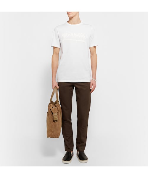 Maison Margiela（メゾンマルジェラ）の「Maison Margiela Painted Cotton-Jersey T-Shirt（Tシャツ/カットソー・メンズ・White・IT 44/IT 46/IT 48/IT 50/IT 52/IT 54）」の6枚目の写真