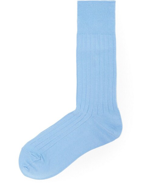 POLO RALPH LAUREN(ポロ ラルフ ローレン)の「Polo Ralph Lauren Ribbed Cotton-Blend Socks(ソックス/靴下・メンズ・Blue・EU 39/42/EU 43/46)」の2枚目の写真