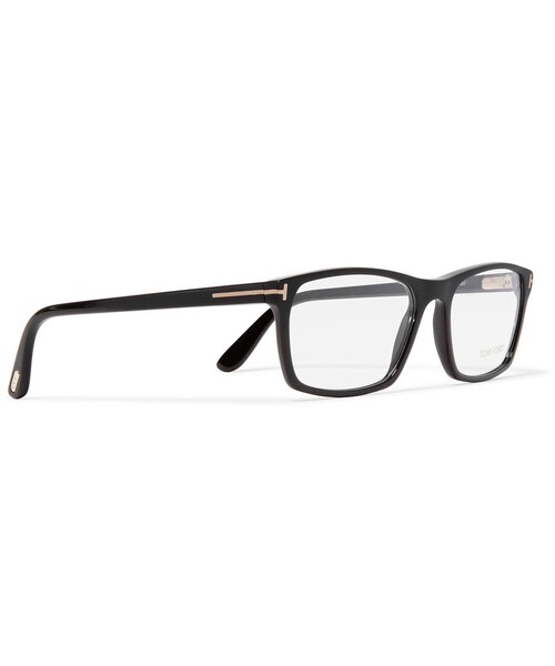 TOM FORD（トム フォード）の「Tom Ford Square-Frame Matte-Acetate Optical Glasses（メガネ・メンズ・Black・One Size）」の5枚目の写真