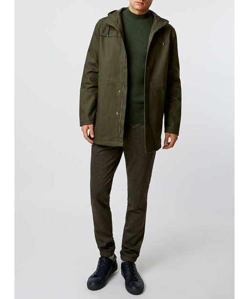 TOPMAN（トップマン）の「Forest Green Wide Rib Turtle Neck Jumper（ニット/セーター・メンズ・Green・XXS/XS/S/M/L/XL）」の4枚目の写真