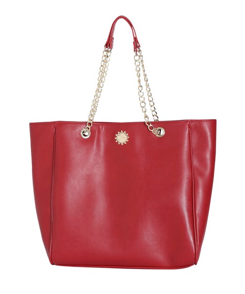 EVRIS（エヴリス）の「フェイクレザートートBAG（バッグ・レディース・ブラック/ボルドー/ブルー/ベージュ・F）」の4枚目の写真