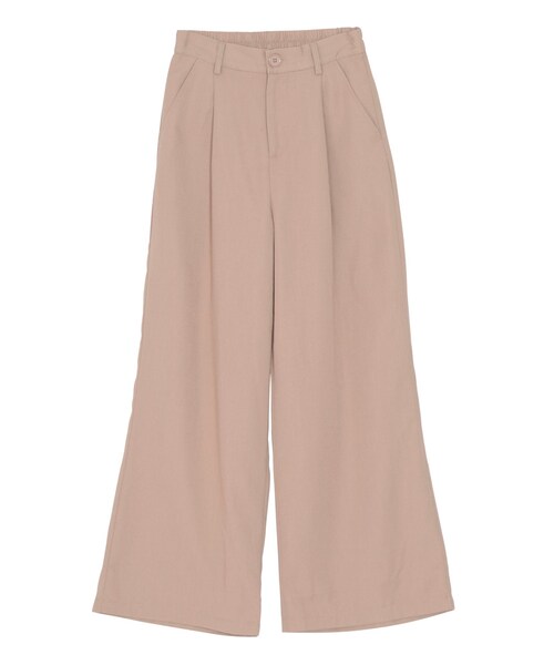 EVRIS（エヴリス）の「T/Rワイドパンツ（パンツ・レディース・グレー/ブラック/ベージュ・F）」の3枚目の写真