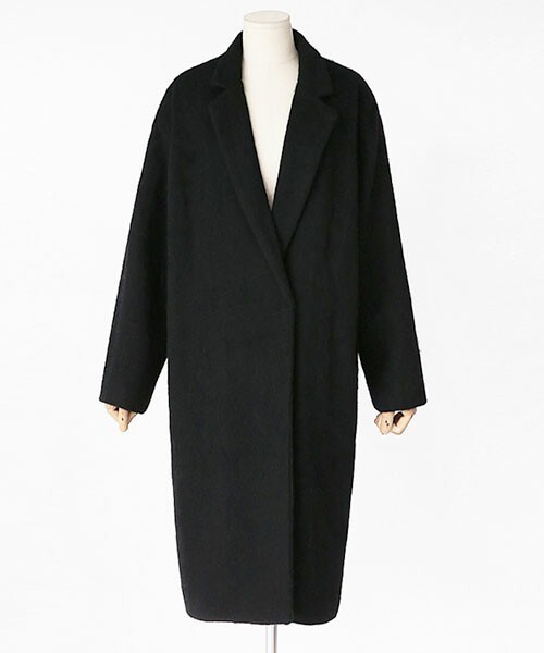 DHOLIC（ディーホリック）の「オーバーサイズチェスターコート（チェスターコート・レディース・グレー/ディープグリーン/ピンク/レッド/ブラック・FREE）」の2枚目の写真